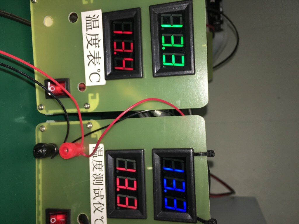 1pc 12V Digital Thermometer Temperature Monitoring Tester with Temp Probe Thermocouple Sensor LED Meter Gauge -50~120C