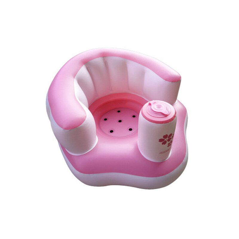 Kids Baby Seat Opblaasbare Stoel Sofa Bad Stoelen Dining Kinderwagen Roze Groen Pvc Zuigeling Draagbare Play Game Mat Banken Leren kruk