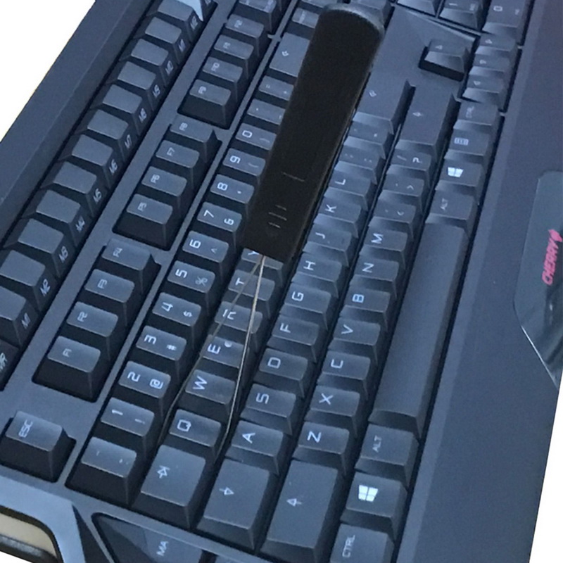 Ståltråd tastatur nøgle nøglering trækker plast håndtag fjerner med aflæsning stål rengøringsværktøj