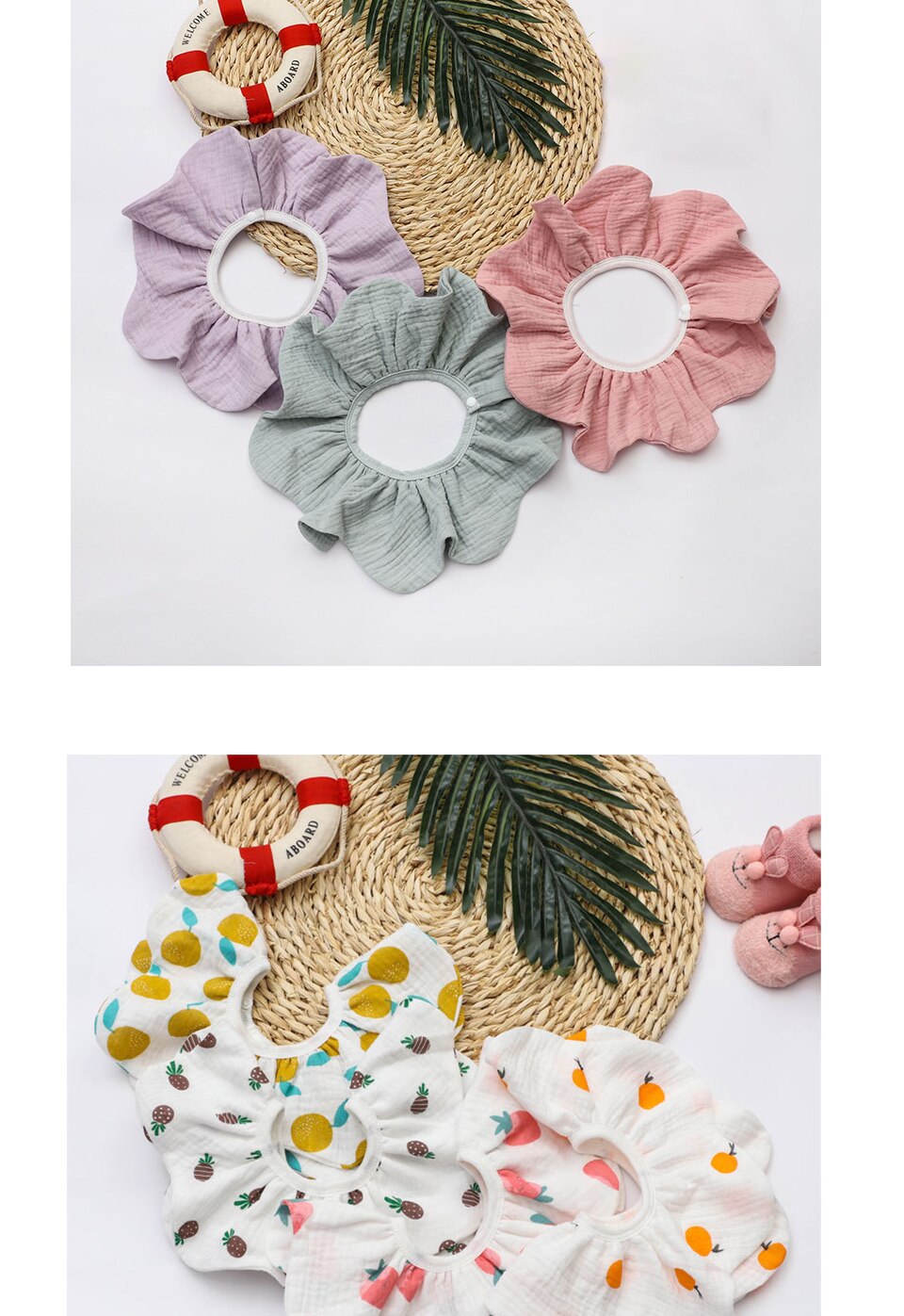 Elinfant 3 stücke einstellen Baumwolle Blick Fütterung Blume Lätzchen Modische Kleinkind Baby sabbern Lätzchen