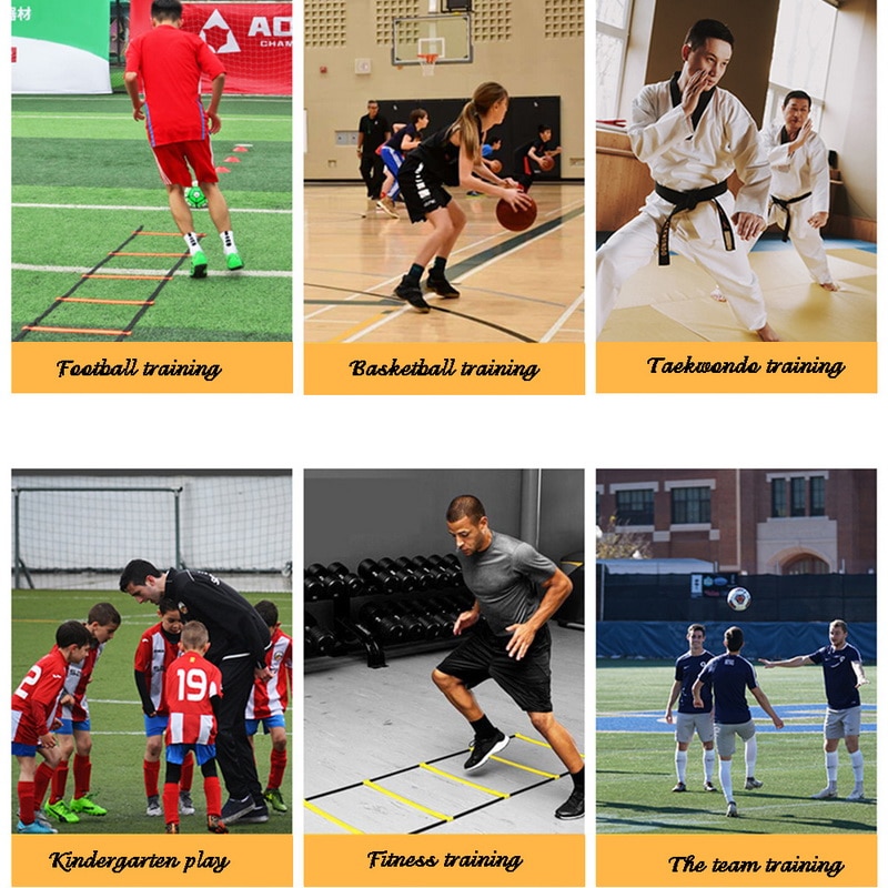 Agility Speed Jump Ladder Voetbal Agility Outdoor Training Voetbal Fitness Voet Speed Ladder Training Ladders