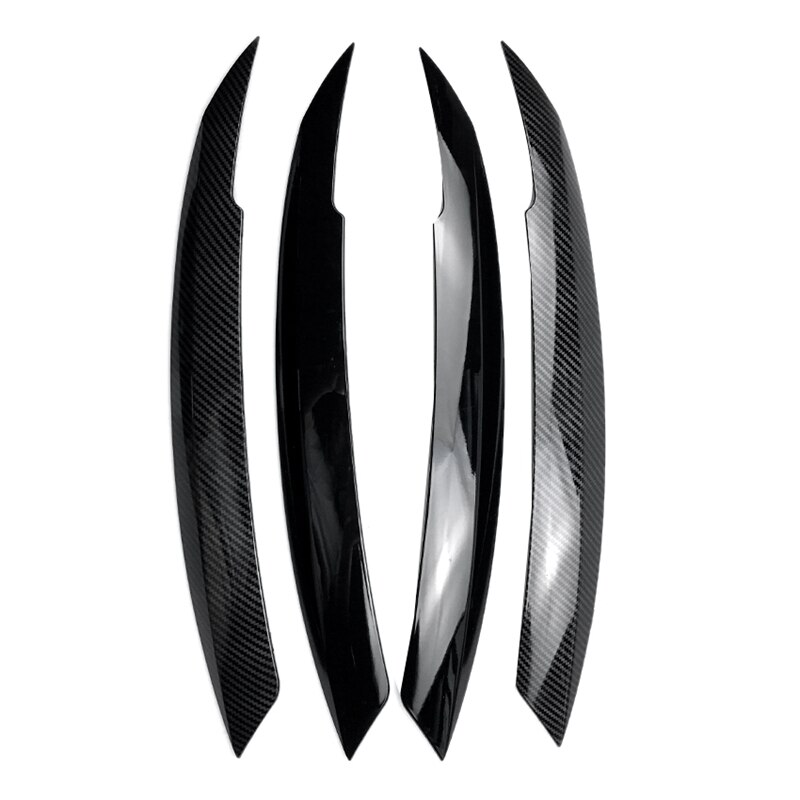 Car Headlights Eyebrow Eyelids Sticker for Volkswagen Jetta MK6 Car Black
