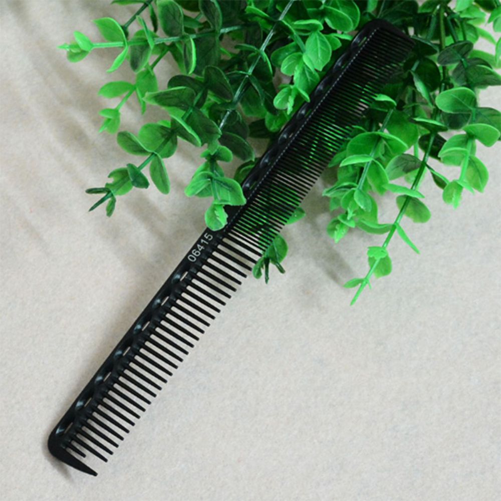 Hair Cricket Comb Heat Resistant Medium Cutting Carbon Comb Salon Antistatic Barber Styling Brush Tool