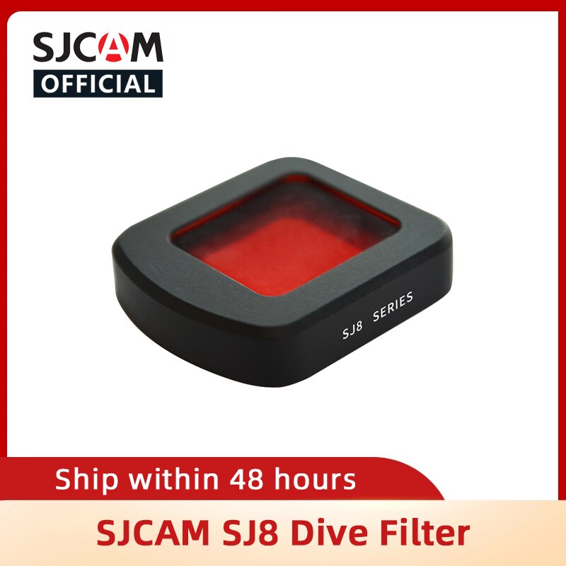 Sjcam SJ8 Dive Filter Waterdichte Behuizing Case Lens Rood Filter Bescherming Voor Sjcam SJ8 Air / SJ8 Plus / SJ8 pro Actie Camera