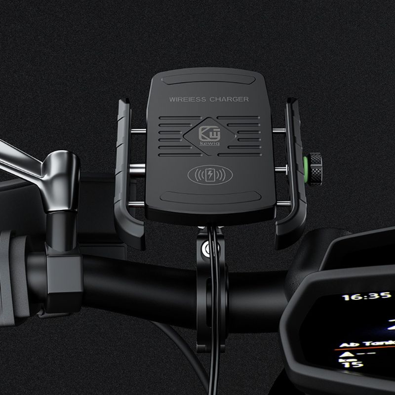 Waterproof 12V Motorcycle Phone Qi Fast Charging Wireless Charger Bracket Holder Mount Stand for iPhone Xs MAX XR X 8