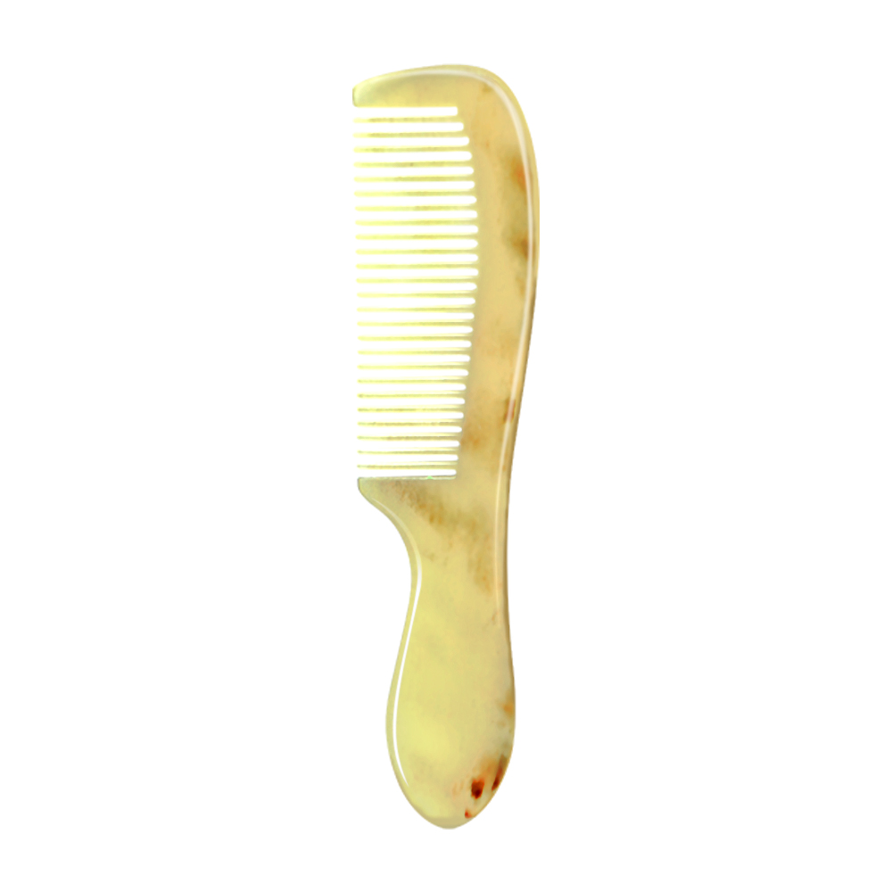 hoorn kam hoorn handgemaakt gepolijst haar natuurlijke antistatische massage hoorn kam voor salon kappers styling tools: Blauw