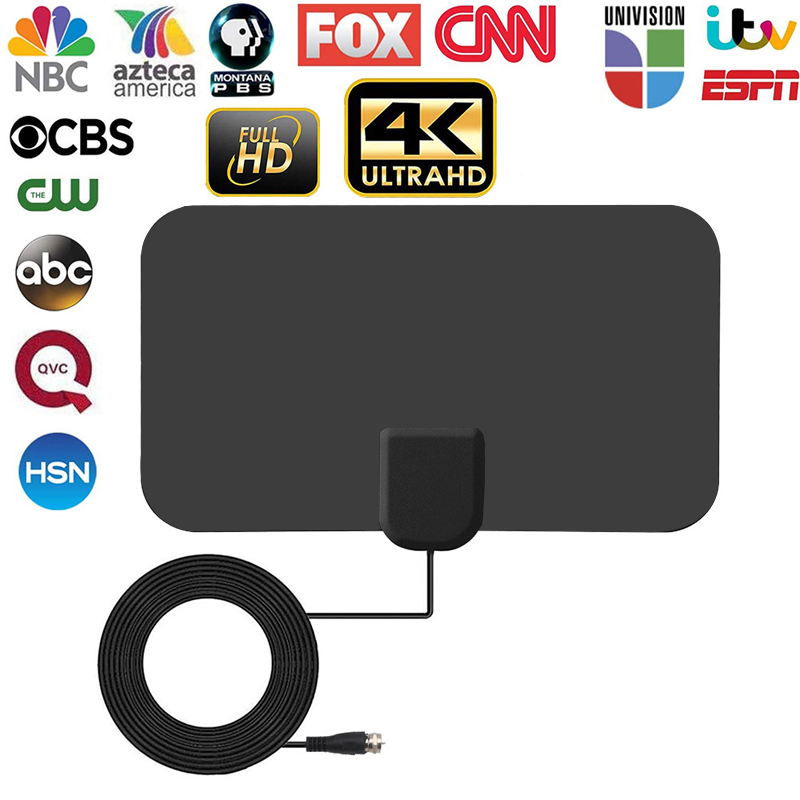 4K TV Antenna Indoor for All Digital 4K HD TV 30DB High Gain Booster HD for RV Indoor Antenna Outdoor Global HDTV Free Channel