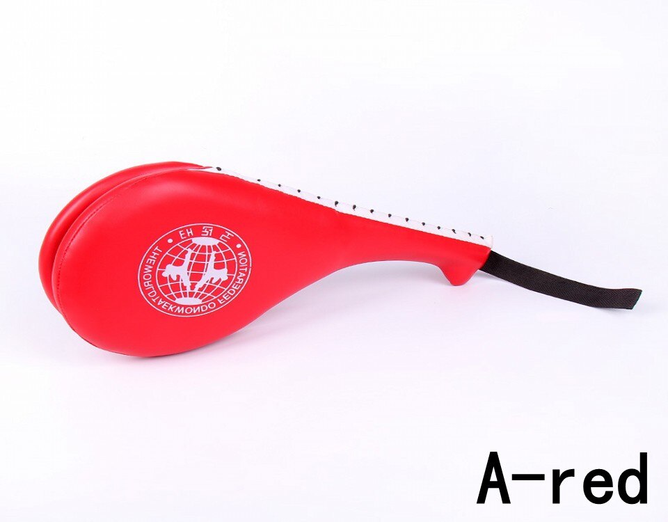 Kinderen Taekwondo Karate Focus Pad Pu Rebound Super Strakke Shi Spons Dubbele Kick Pad Doel Multifunctionele Training Doel 1 Pcs: A-red