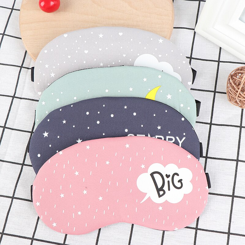 1pcs Funny Eyepatch Sleep Mask Travel Eye Band Sleeping Aid Kids Blindfold Sleeping Mask Cute Cotton Cartoon Eye Cover