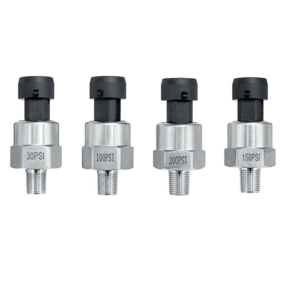 1/8 NPT Thread Stainless Steel Pressure Transducer Sender Sensor Gas Oil Pressure Transmitter Pressure Measuring Instrument