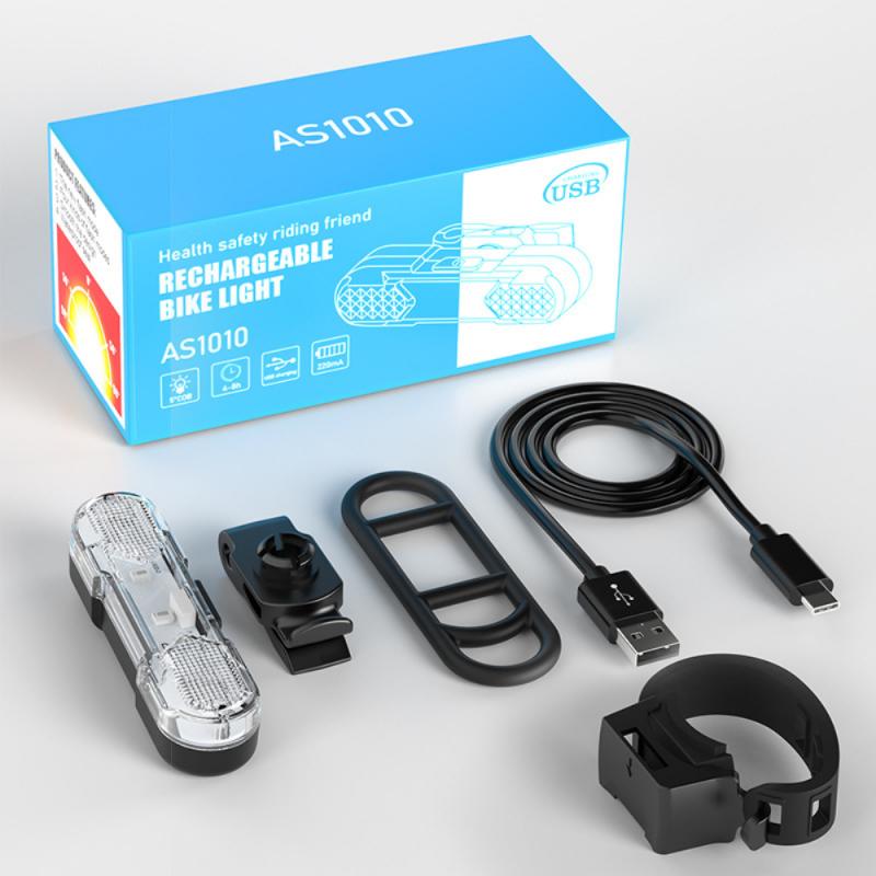 Fahrrad Licht Outdoor USB Aufladbare Mountainbike Rücklicht Nacht Reiten Sicherheit Warnleuchten Fahrrad LED Radfahren Hinten Licht