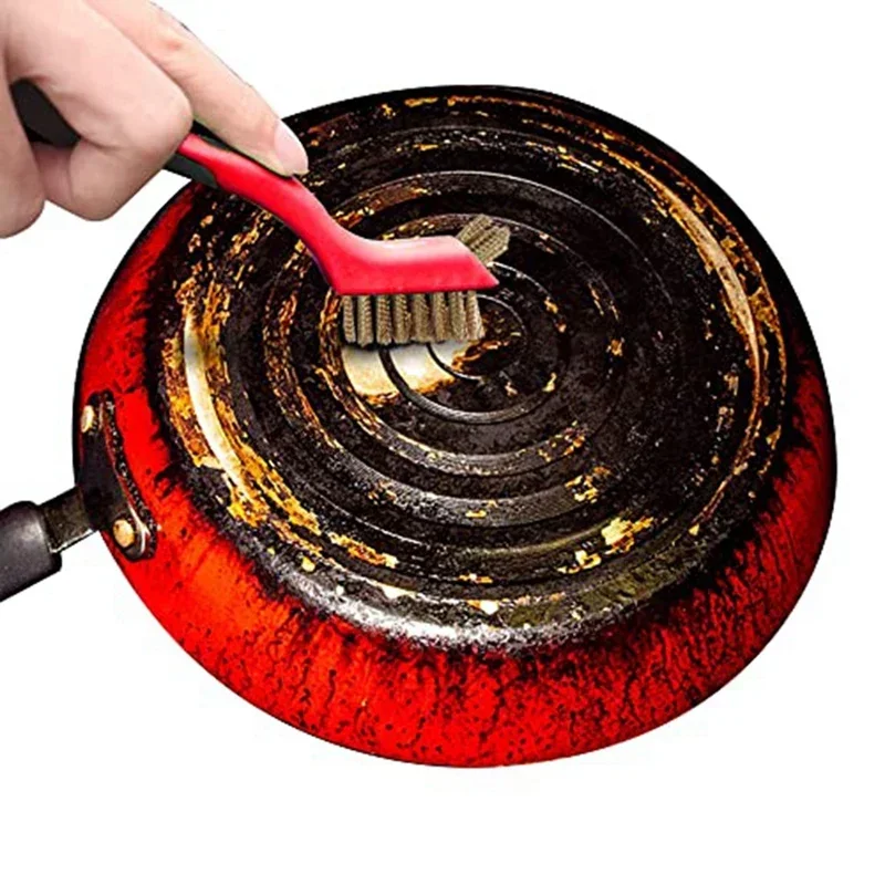 17,8 cm große Edelstahlbürste, Durcheinander-Reinigungsbürste, Polieren, Rostentferner, Metalldraht, Entgraten, Reinigungswerkzeug
