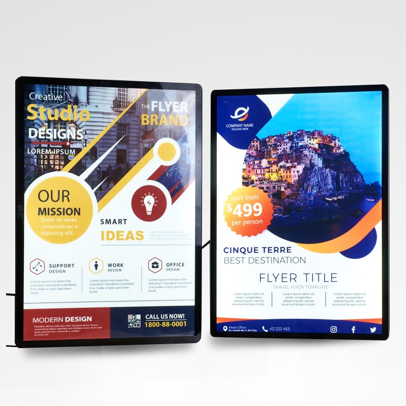 frame indoor advertising screen indoor advertising light boxes