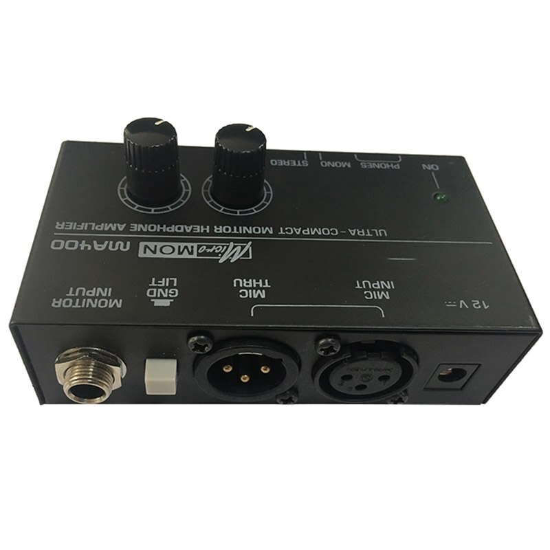 Ma400 Headphone Preamplifier Microphone Preamplifier Headphone Preamplifier Personal Monitor Mixer,Eu Plug