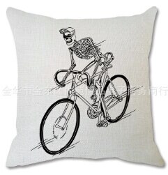 Couvertures d'oreiller d'halloween, couvertures décoratives de coussin de jet d'impression de fantôme de citrouille de crâne heureux pour le Décor de lit de Sofa de Sofa: 8