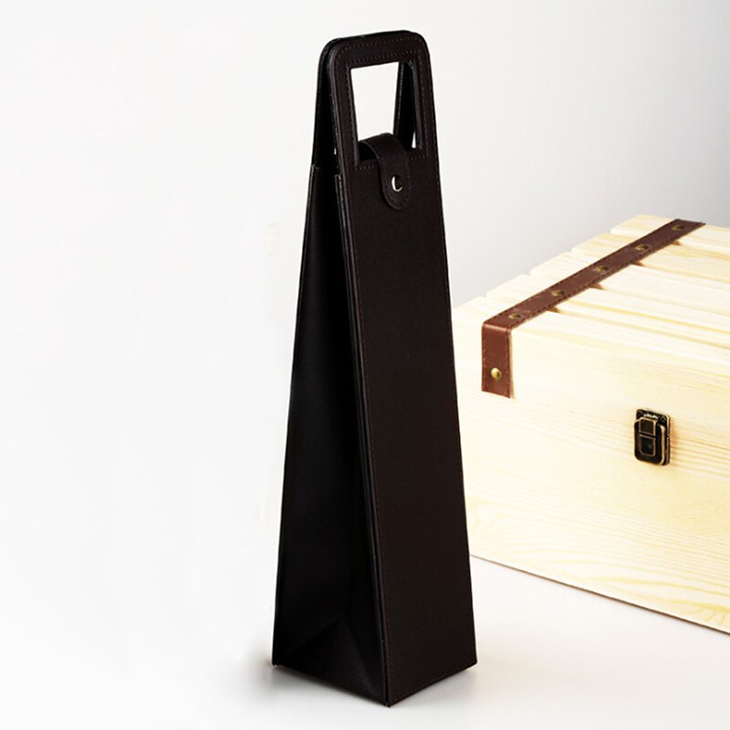 Manufacturers Custom-Made Wine Bags Of Wine Packaging Boxes Red Wine Only Leather Box Red Black Brown