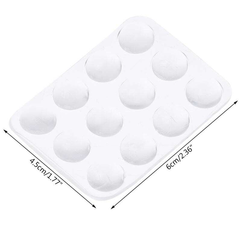 24 Stuks Hars Mute Pads Deurknop Muur Botsingen Wc Deksel Beschermende Transparante Sticker Anti-Slip