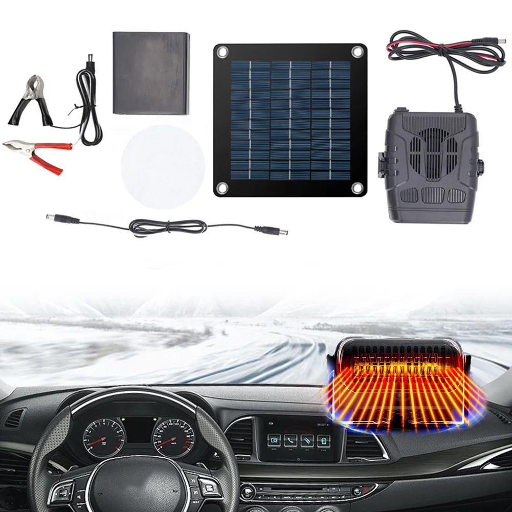 Solar Power Electric Heater 12V 20W 30W Winter Powered by Sunlight Drying and Heating Protable Outdoor Camping Car Pets Warmer