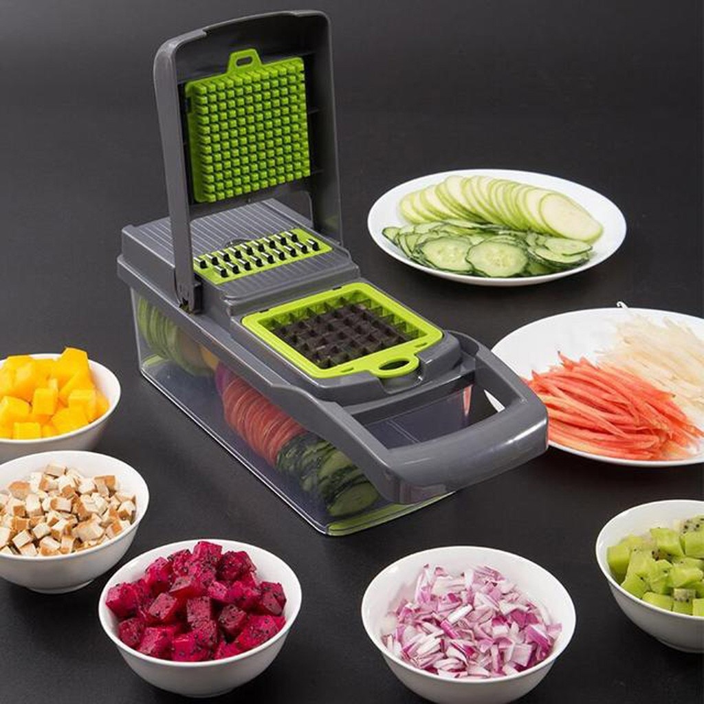 7 en 1 coupe-légumes trancheuse alimentaire Dicer Nicer légumes fruits éplucheur Chopper Cutter carotte fromage râpe #0811g30