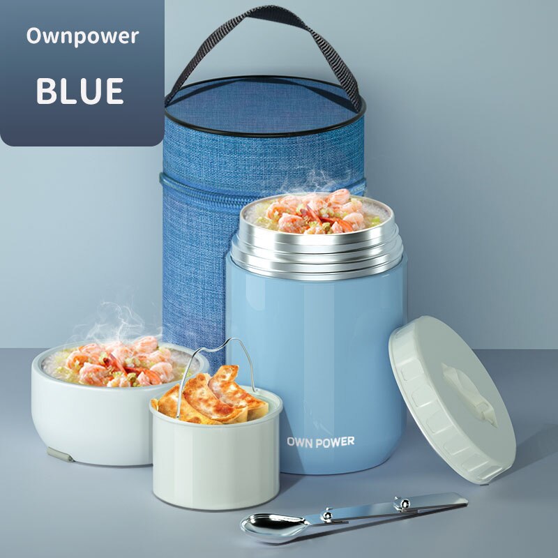 OWNPOWER termos na żywność, 1000ml/1200ml 316 pojemnik ze stali nierdzewnej biznes przenośny piknik, izolowane pudełko na obiad, makaron producent