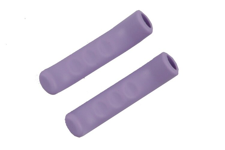 2PCS Bicycle Bike Brake Handle Cover Silicone Sleeve Bike Brake Lever Protector Covers Mountain Bike Brakes Accessories: purple