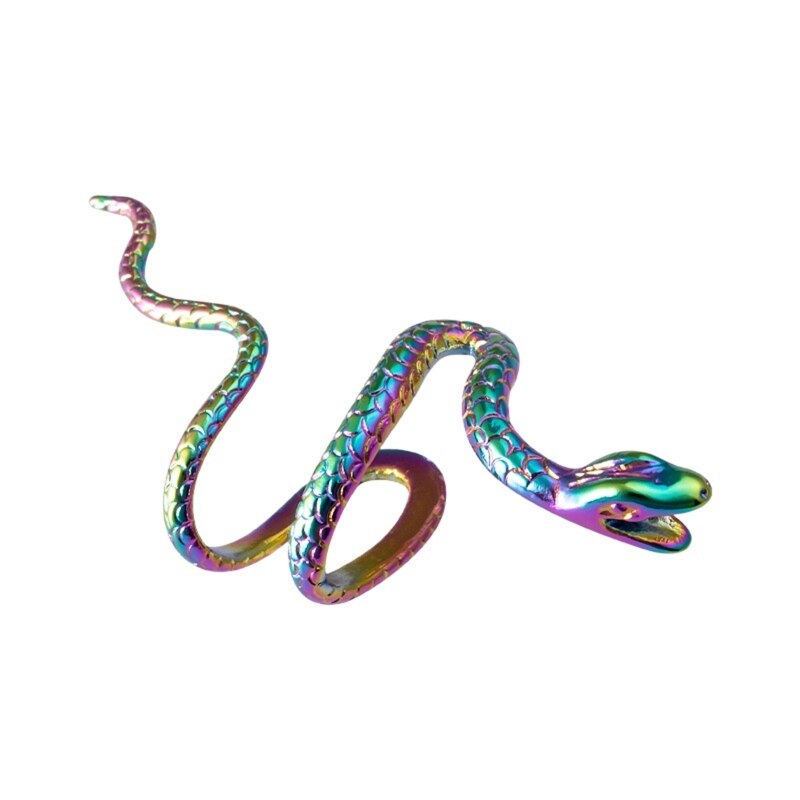 Alloy Snake Ear Clip Without Piercing Punk Non Pierced Clip Earrings Ear Cuffs for Women Men Multicolor Trendy Jewelry: color