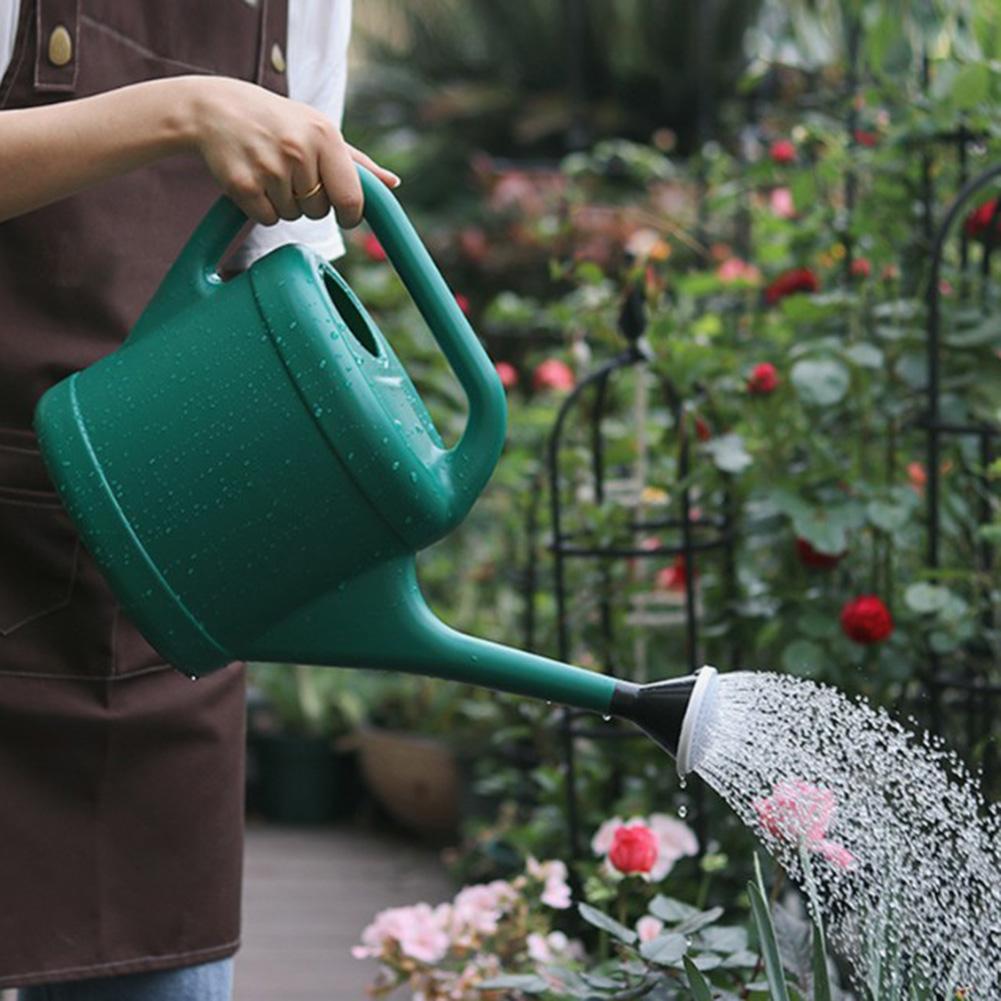 Gardening Watering Can Plastic 3L/5L Capacity with Long Nozzle Watering Can for Balcony Vegetable Planting Flower Sprinkling