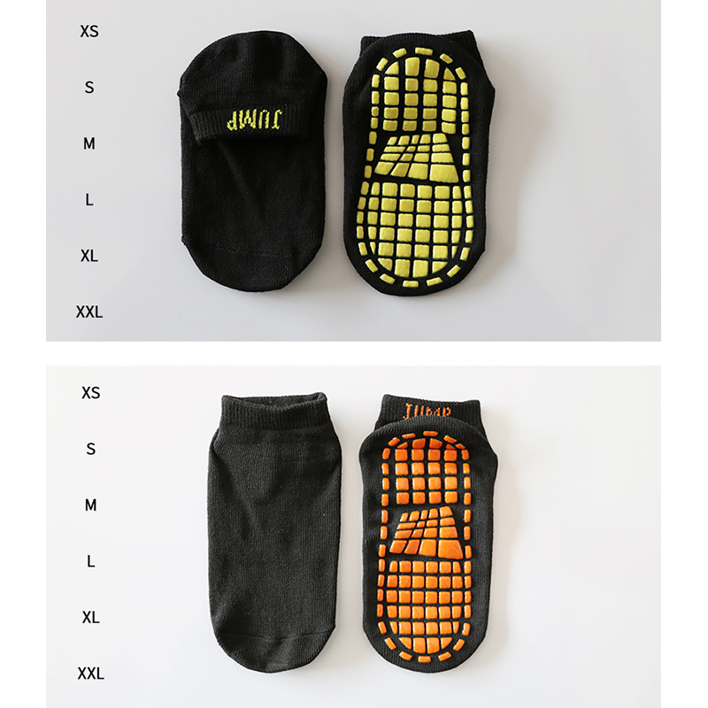 Chaussettes de Trampoline antidérapantes pour enfants, chaussettes en caoutchouc à pointe, confortables et respirantes pour Sports d&#39;intérieur pour adultes