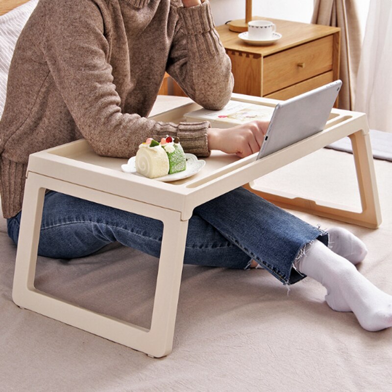 Escritorio plegable para ordenador portátil para estudiantes, dormitorio perezoso, escritorio de estudio portátil, cama multifunción, mesa plegable Simple, MINI Mesa para niños en casa