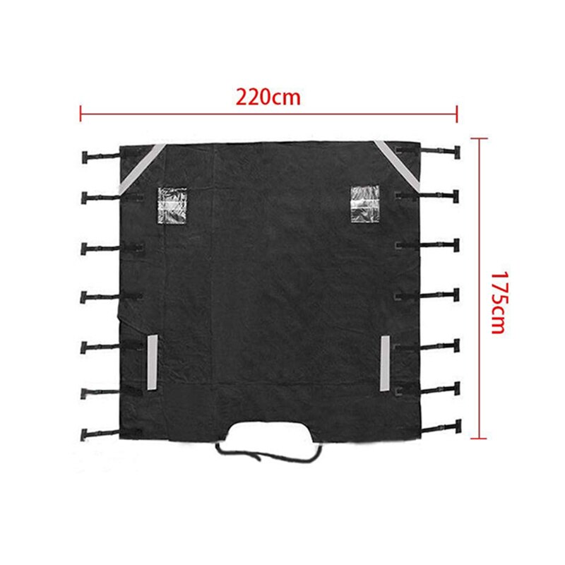 JayCreer Dustproof Waterproof RV Caravan Front Towing Cover Protector Covers With Reflective Strip: Default Title