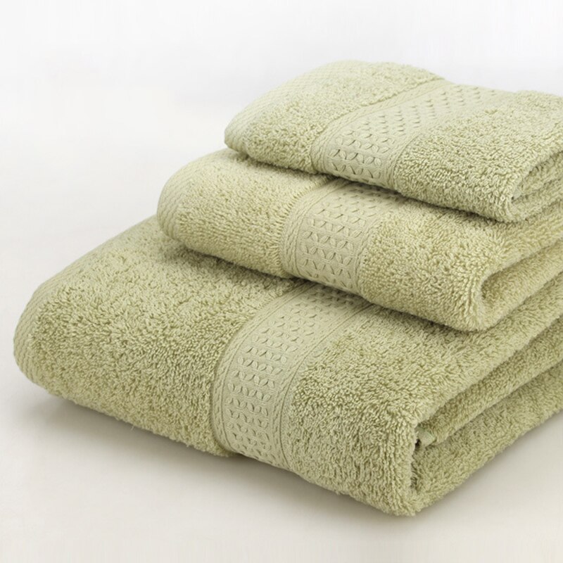 3 Pack Towel Set 100% Cotton 70x140cm Bath Towel and 2 Face Hand Towel Super Soft Absorbent Terry Washcloth For Adults: 6