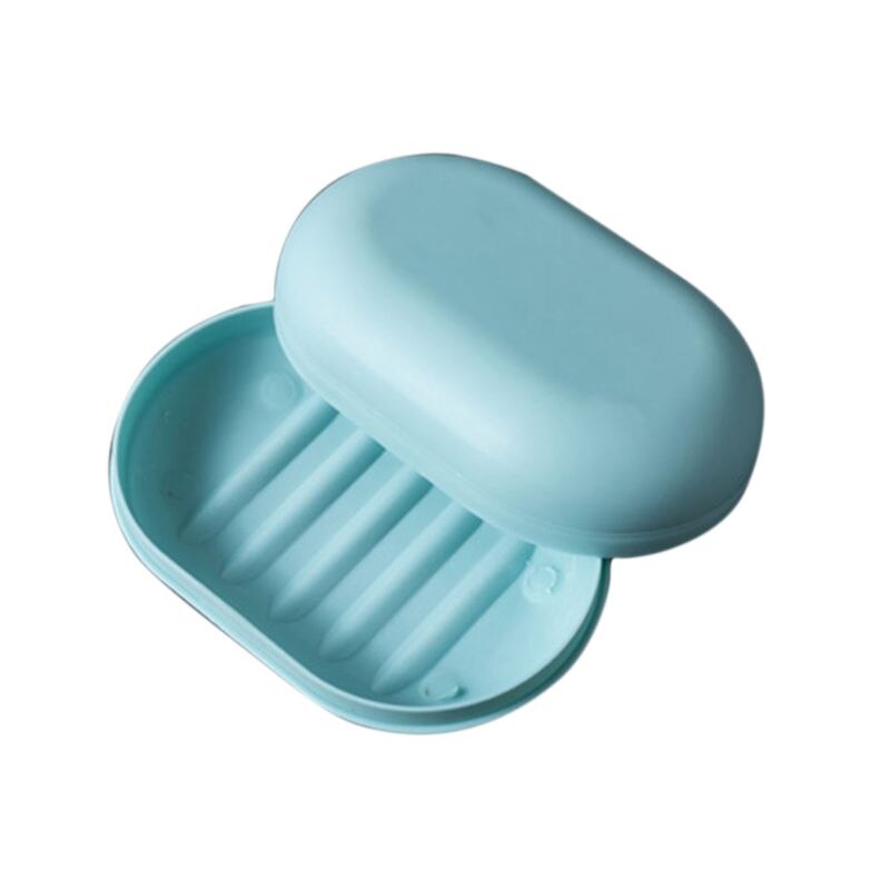 Caja de jabón de viaje, contenedor portátil para acampar, soporte para jabón de senderismo, estuche para platos, organizador de almacenamiento para baño y ducha del hogar,