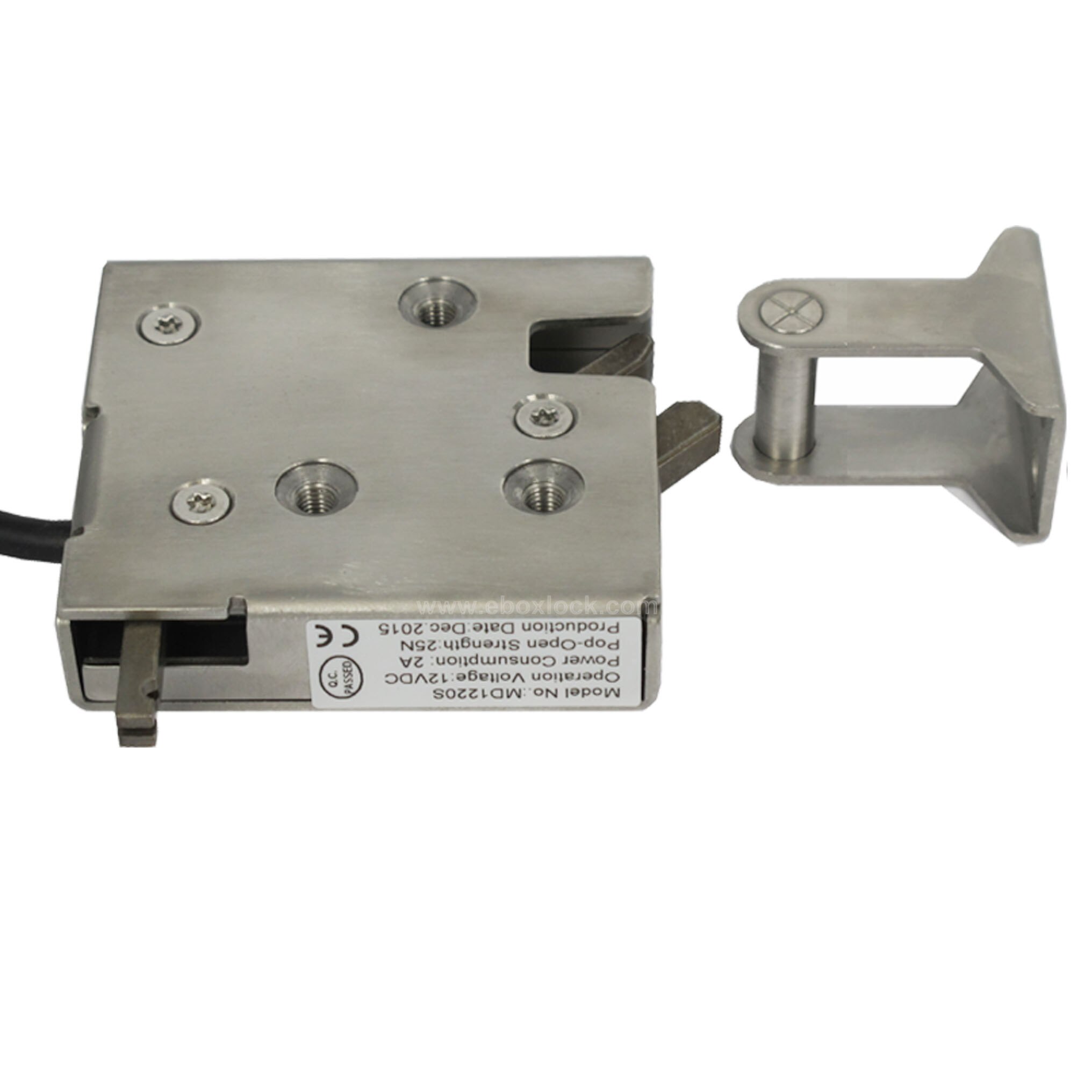 Stainless Steel Electric Cabinet Lock for Vending Manchine and lockers 12VDC/24VDC (MD1215LS-H)