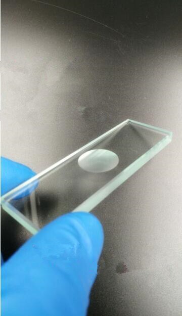 14~20mm Blank Circular Concave Cavity Microscope Glass Slides 5MM Thickness Polished Frosted Well Surface Optional Glass Slide: D16mm Frosted