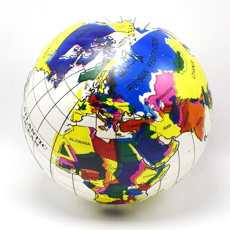 30cm Inflatable Globe World Earth Ocean Map Ball Geography Learning Educational Beach Ball Kids Toy home Office Decoration