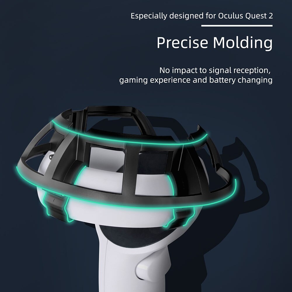 Quest 2 VR Controller Protector Ring Handle Anti-crash Protective Cover for Oculus Quest 2 VR Bumper Ring Devices Accessories