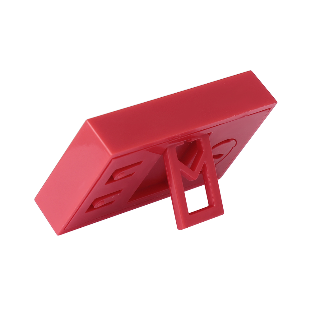 Car Desk Clock Digital LCD Screen Self-Adhesive Electronic Clock Table Auto Dashboard Date Time Small Clock Bracket Car Clock