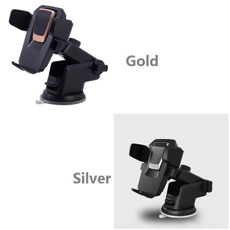 Guld&silver biltelefonhållare universellt spänne sugglas glassug mobilstöd multifunktions navigeringsklämma multiverktyg