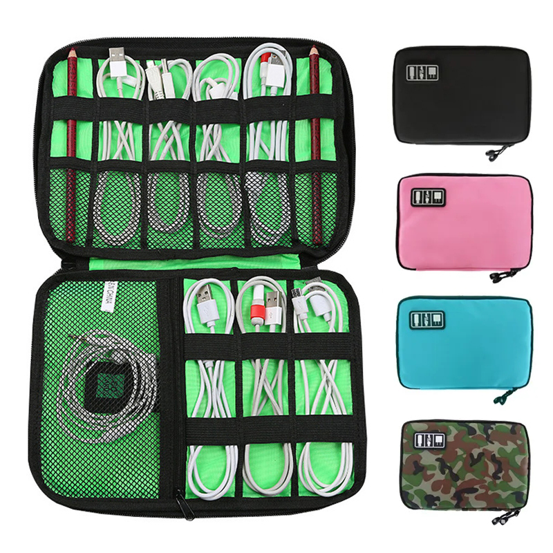 USB-Kabel Aufbewahrung tasche elektronisches Zubehör Veranstalter tragbare USB-Datenkabel Ladestecker Reise wasserdicht Gerät Organizer