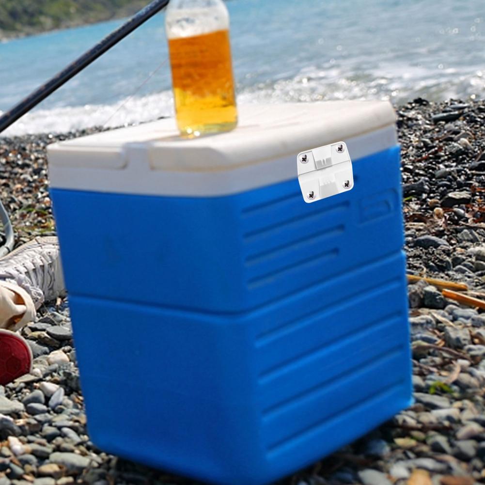 4 Pcs Igloo Cooler Plastic Hinges Cooler Replacement Hinges With 16 Pcs Screw For Ice Chest Igloo Cooler Parts Replacement