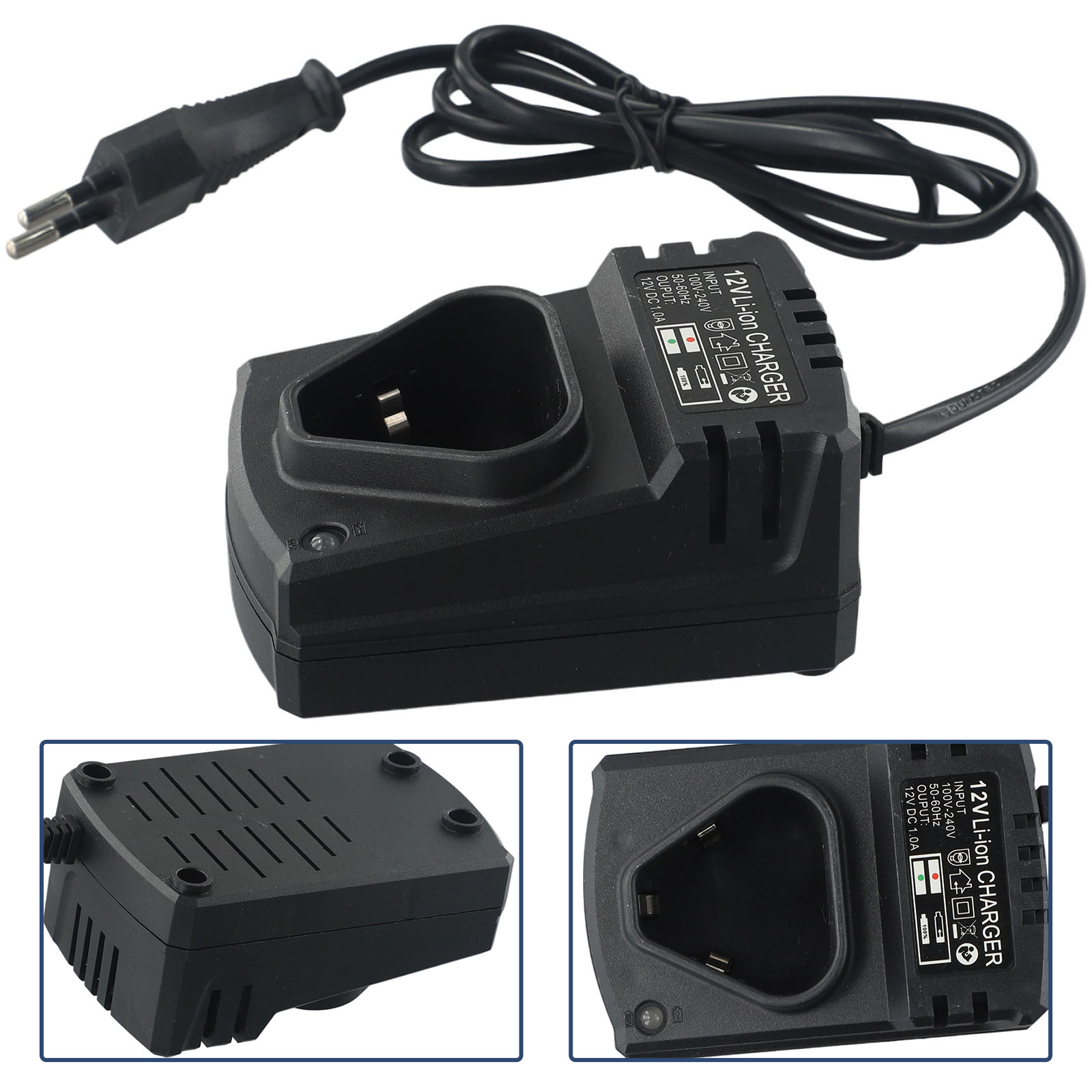 12V Dc Us/Eu Batterij En Oplader Accuboormachine Set Elektrische Boormachine Home Verbetering Ingebouwde Accukoppel Instelling Klein