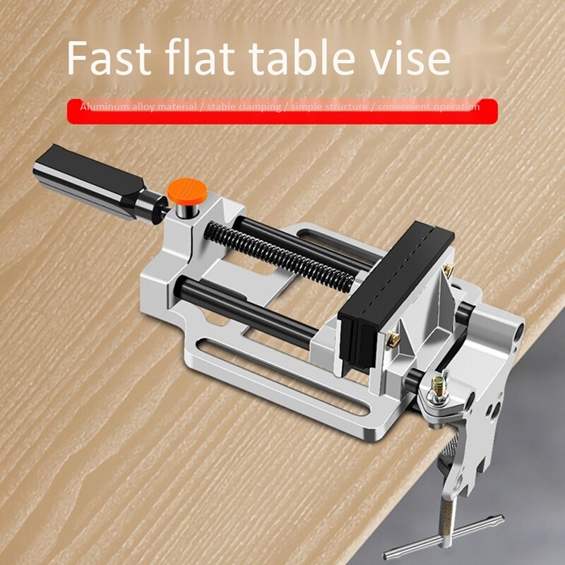 Miniature Hobby Clamp on Table Bench Vise Tool Vise Multi-Functional Table Vice Carving Bench Clamp Press Flat Vice