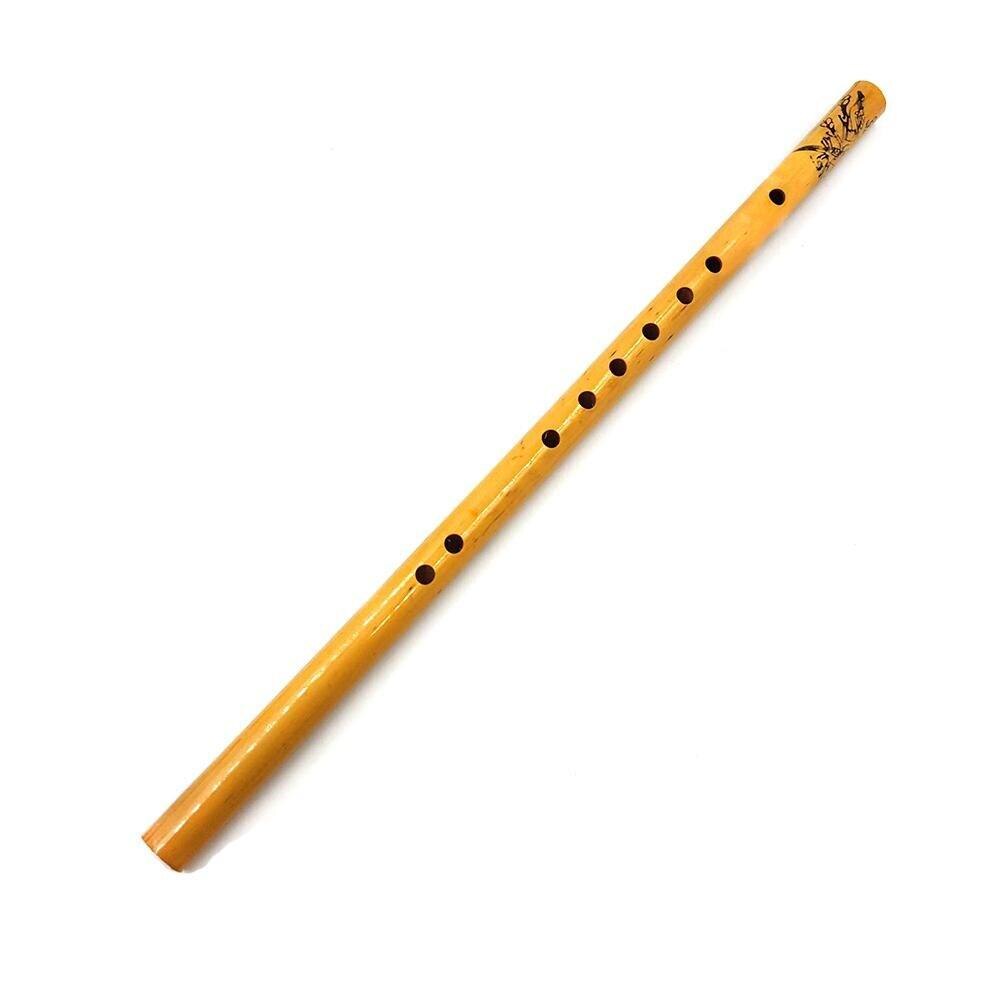 1Pc 44Cm Chinese Traditionele 6 Gat Bamboe Fluit Verticale Fluit Muziekinstrument Voor Beginner Onderwijs Speelgoed