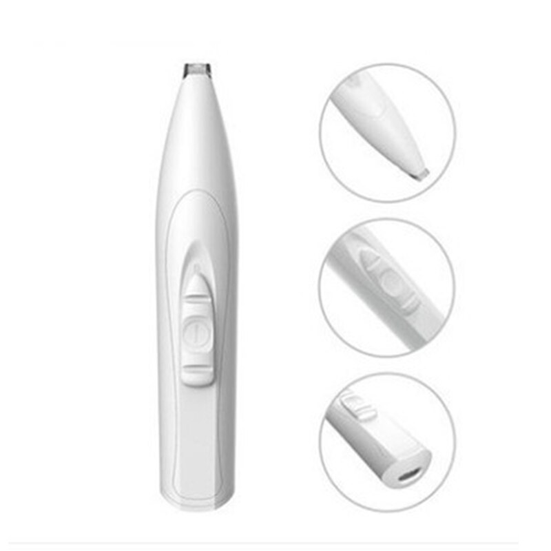 mini elektryczny zwierzę domowe sierść psa trymer niski poziom hałasu bezprzewodowy kot sierść królika nożyce golarka robić włosów maszyna USB akumulator golenie: biały