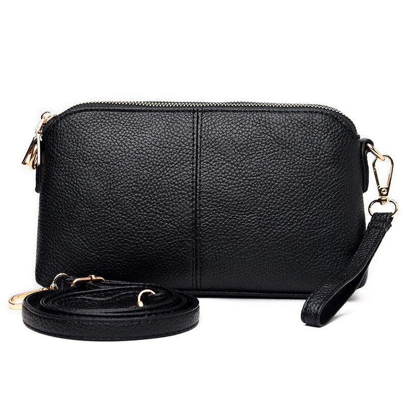 Retro PU Leather Shoulder Women Wild Crossbody Bag Multifunction Messenger Bag Advanced Lady Handbag Litchi Pattern Daily Bag