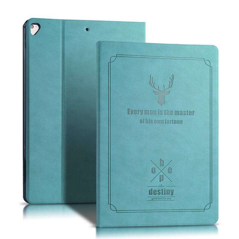 Hoes voor ipad pro 12.9 , pu-leren standaard, beschermhoes voor ipad pro 12.9 , ipad 12.9 &quot; tablet, beschermhoes voor ipad  a1584 a1652: Blauw