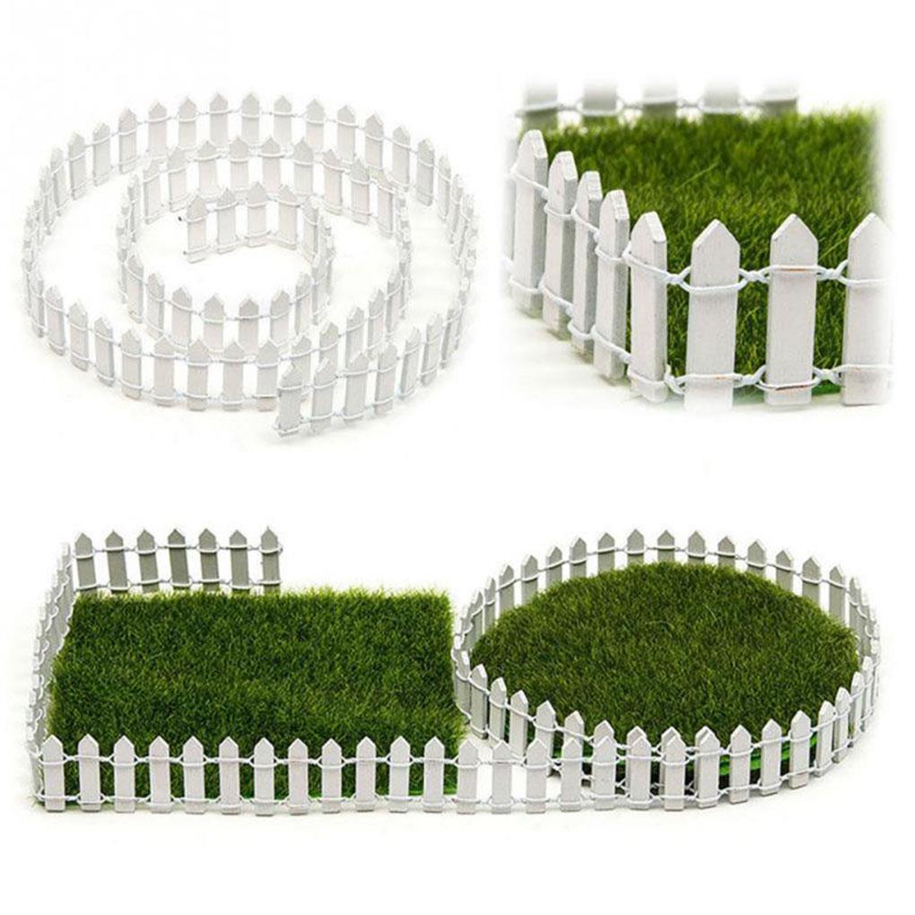 Mini Wood Fence Palisade Fairy Garden Home Houses Decoration Mini Craft Micro Landscaping Decor DIY Accessories