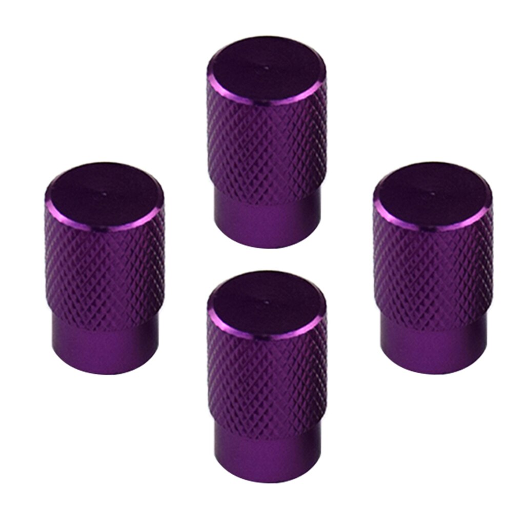 4 stuks automatische auto fiets wiel ventieldop stofdichte afdekking: Paars