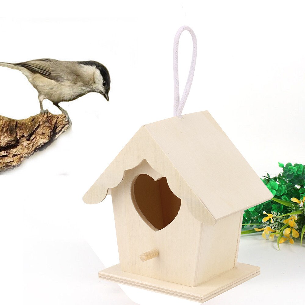 Diy Huis Vogel Doos Houten Vogel Huis Creatieve Muur Gemonteerde Outdoor Vogelnest Vogelhuisje Houten Doos Vogel Huis