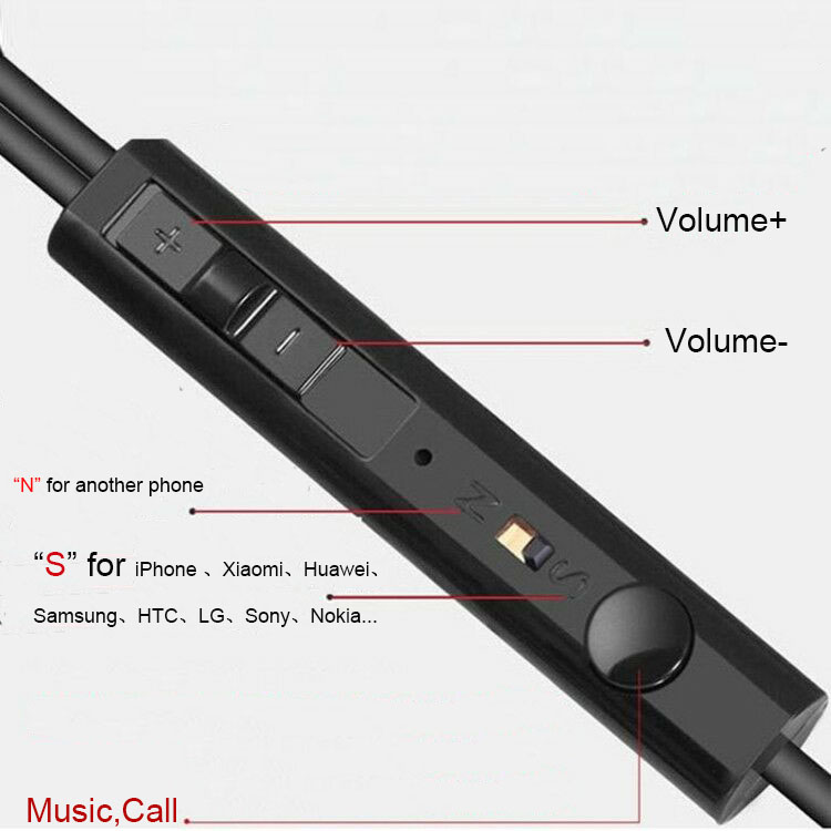 3.5mm kablede hodetelefoner med mikrofonhodetelefoner for apple iphone 8 7 12 plus x xs max xr ipod huawei xiaomi kablede hodetelefoner